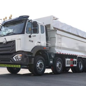 HOWO NX 350 8x4 dump truck + tall cargo box